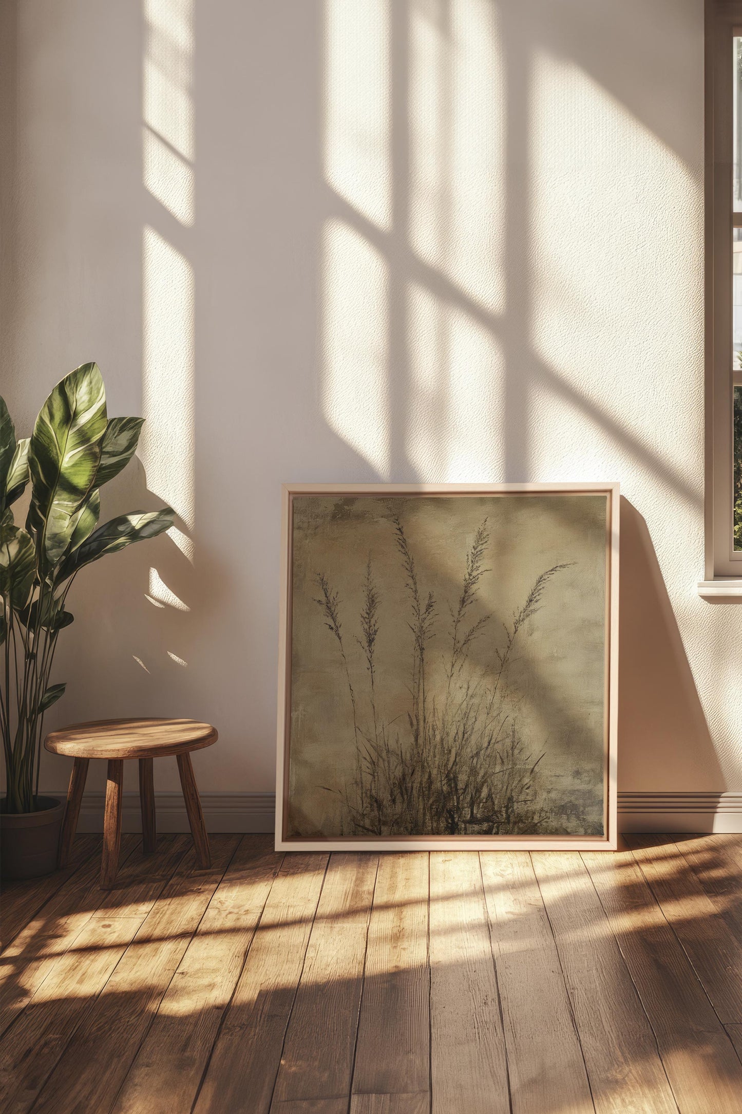 VERGESSENE FELDER, Werk auf gespannter Leinwand