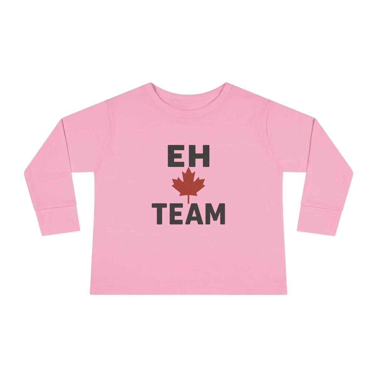Maple Stick "Eh Team" Toddler Long Sleeve Tee – Maple Leaf Pride