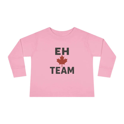 Maple Stick "Eh Team" Toddler Long Sleeve Tee – Maple Leaf Pride