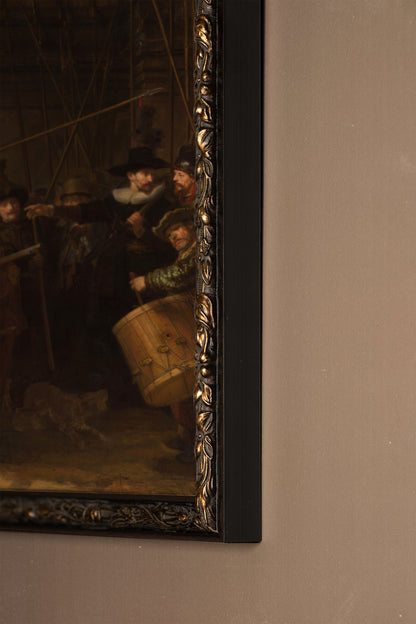 DIE NACHTWACHE, VINTAGE-BRONZE-RAHMEN