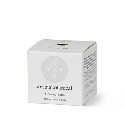 Mini-Kokos-Limette-Kerze mit erfrischendem tropischen Duft von Aromabotanical