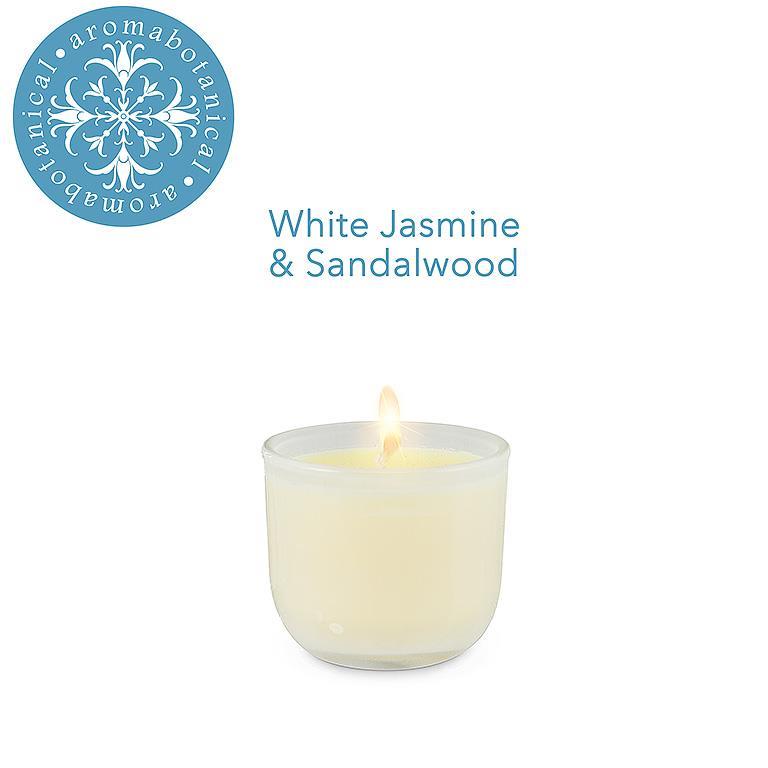 Mini-Jasmin-Sandelholz-Kerze mit beruhigendem Duft von Aromabotanical