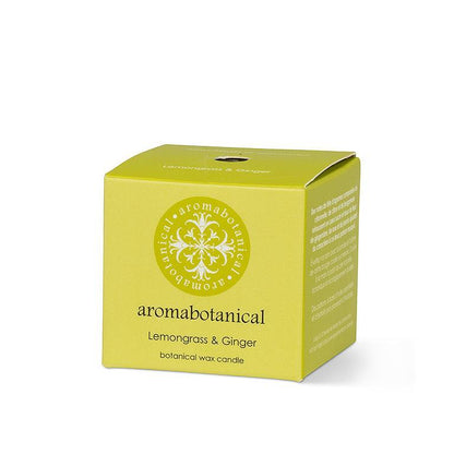 Miniatur-Zitronengras- & Ingwer-Kerze mit beruhigendem Duft von Aromabotanical