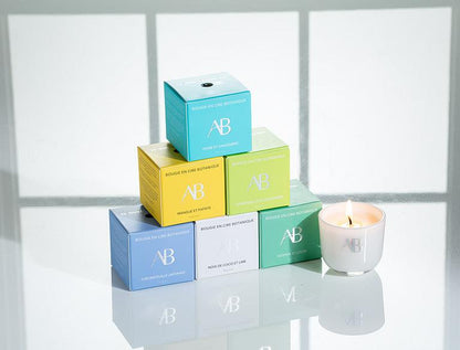 Mini Birnen-Ingwer-Duftkerze mit Gewürz- & Ambernoten von Aromabotanical