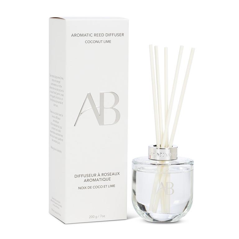 Kokosnuss-Limette Reed Diffuser mit tropischem Zitrusduft von Aromabotanical