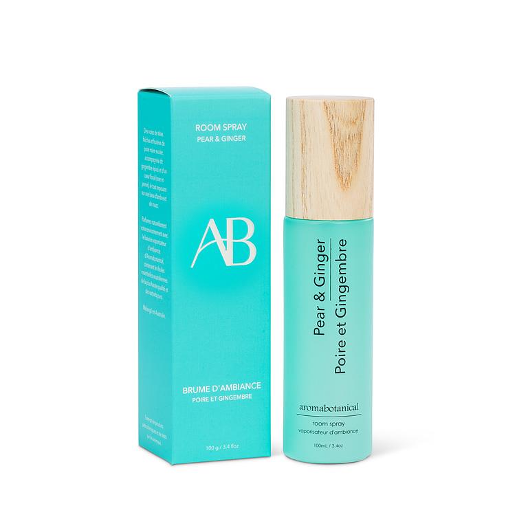 Birne-Ingwer Raumspray mit frischem Gewürz- und Amberduft von Aromabotanical