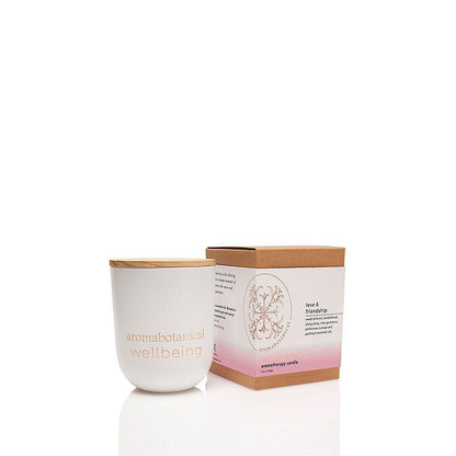 Kleine Liebeskerze mit Mandel & Sandelholz für Intimität von Aromabotanical