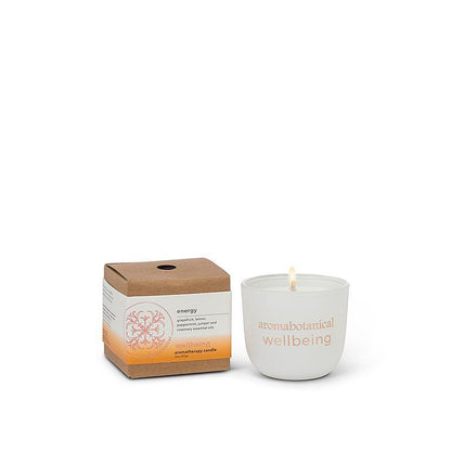 Mini-Energikerze mit belebendem Zitrus- und Kräuterduft von Aromabotanical