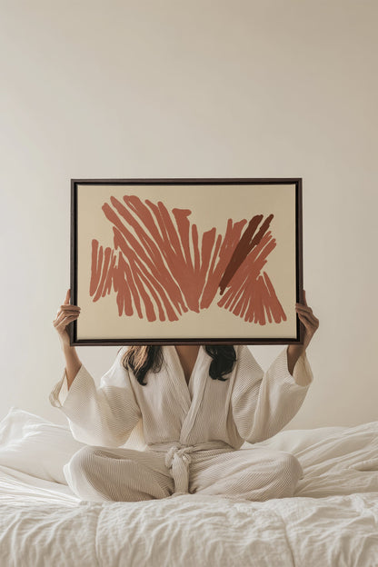 BURNT ECHO, Oeuvre sur toile étirée