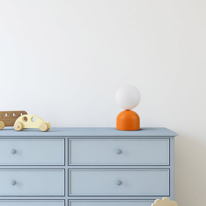 MIKI Moderne Glaskugel-Tischleuchte für Schlafzimmer, Wohnzimmer & Nachttisch