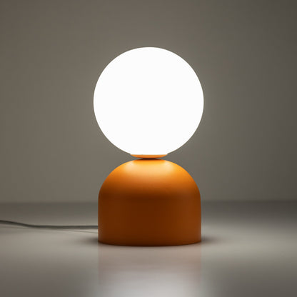 MIKI Moderne Glaskugel-Tischleuchte für Schlafzimmer, Wohnzimmer & Nachttisch