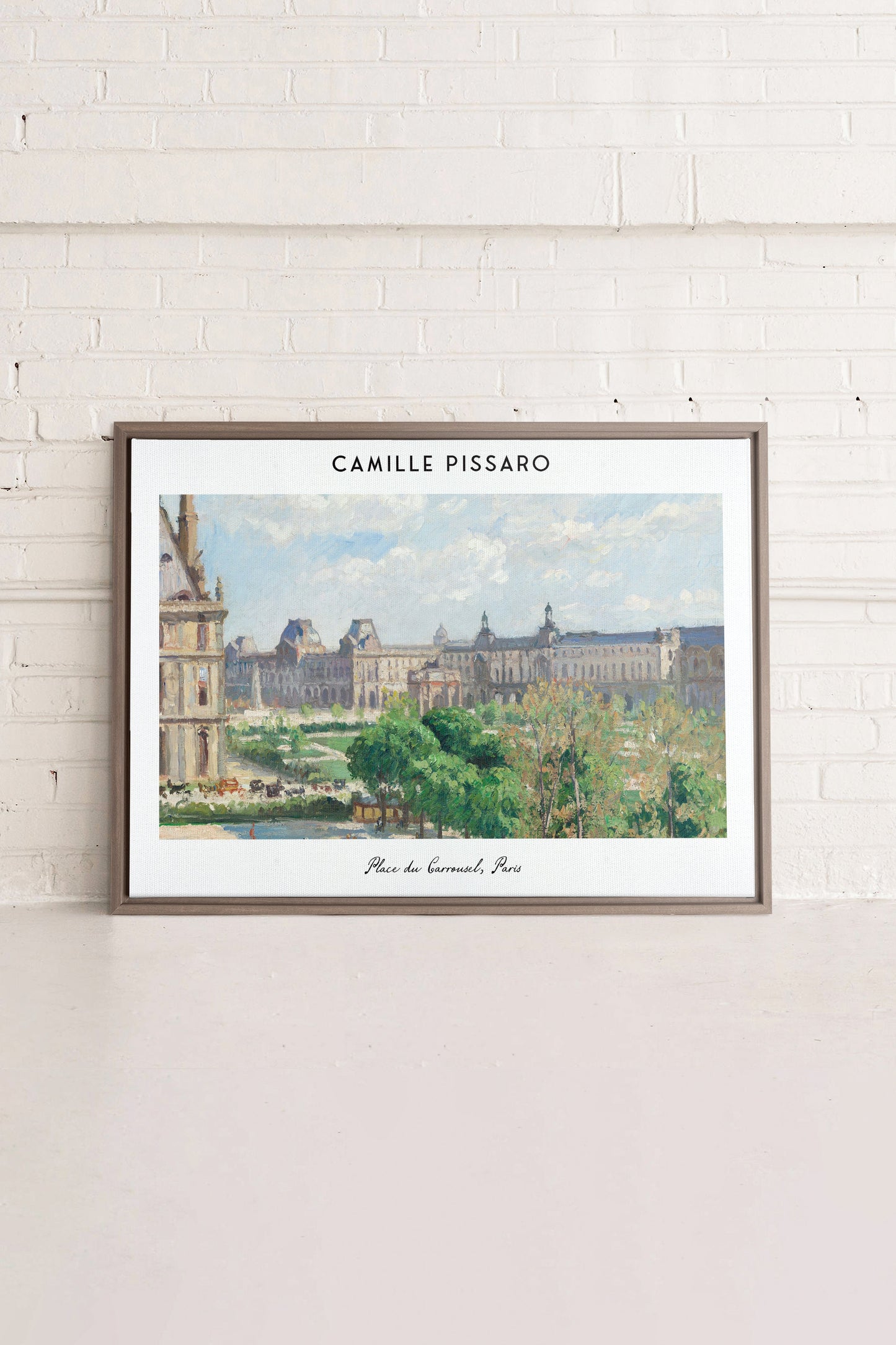 PLACE DU CARROUSEL, Werk auf gespannter Leinwand
