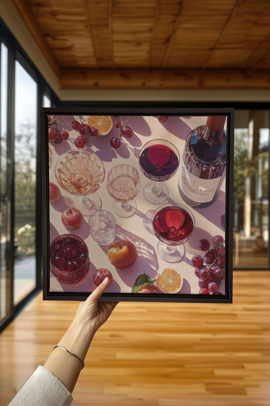 SAISONCOCKTAIL, Mischtechnik auf gespannter Leinwand