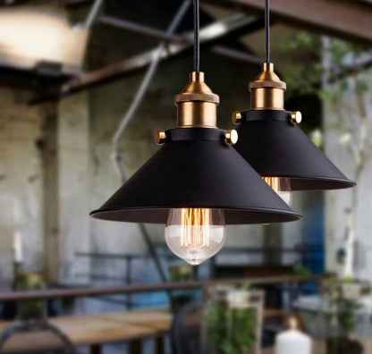Industrial Cage Pendant Chandelier – Vintage Metal Hanging Light Fixture for Kitchen, Dining Room, Bar & Loft