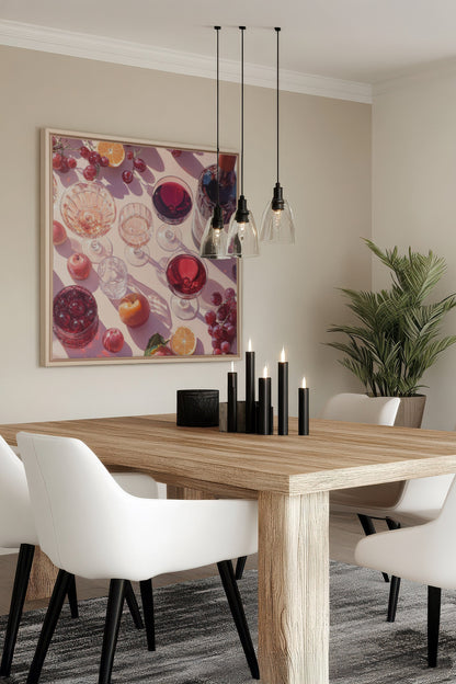 SAISONCOCKTAIL, Mischtechnik auf gespannter Leinwand