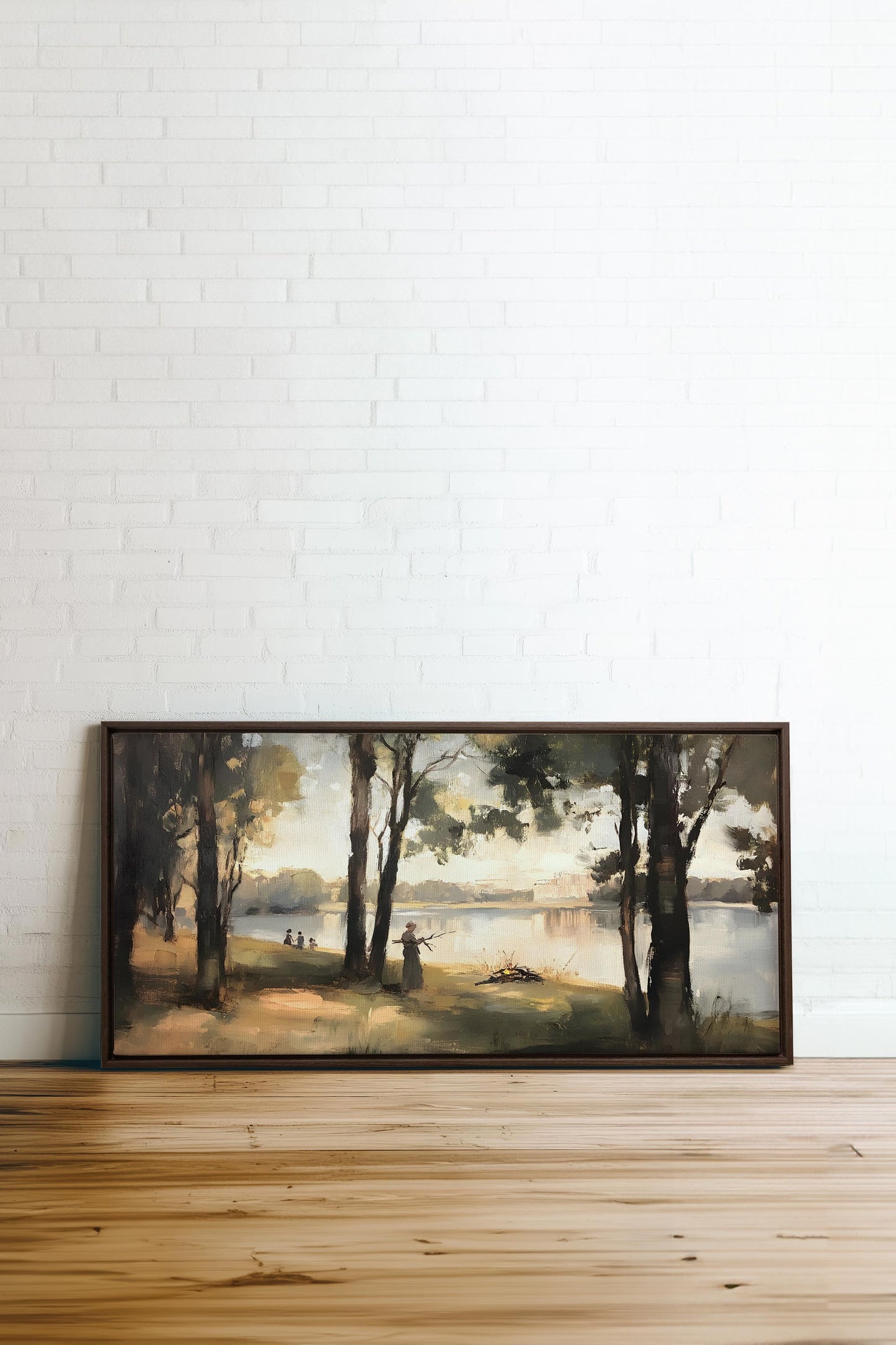 THE QUIET SHORE, Leinwand auf Keilrahmen aufgezogen