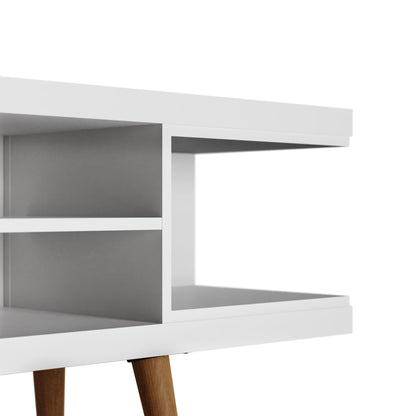 Eureka Modern 70,47" TV-Lowboard mit 4 Ablagen – Weiß