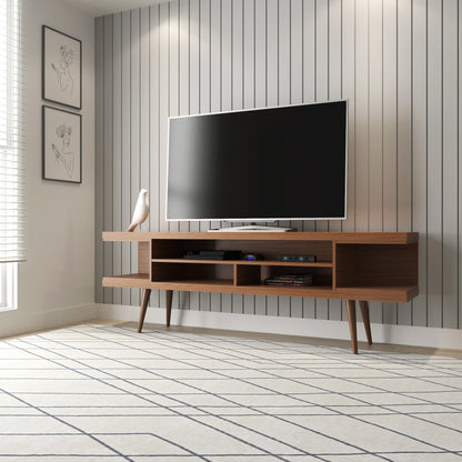 Eureka Modern 70.47" TV-Lowboard mit 4 Regalen – Ahorn Creme