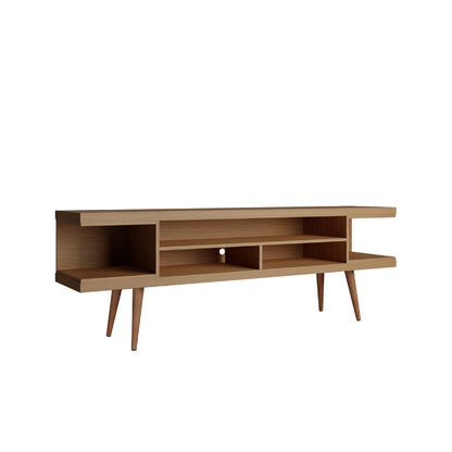 Eureka Modern 70.47" TV-Lowboard mit 4 Regalen – Ahorn Creme