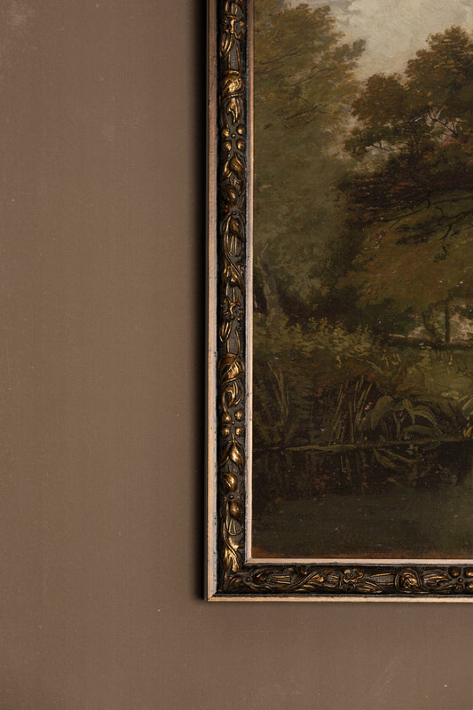 Unter dem alten Baum, Vintage-Bronze-Rahmen