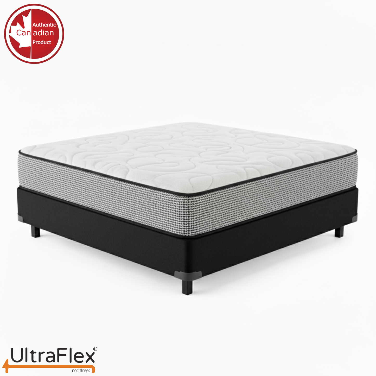UltraFlex® DreamWeaver Mittelharte Taschenfederkern-Hybridmatratze – Kanadische orthopädische Unterstützung mit kühlendem Gelschaum, gesteppter Oberfläche, atmungsaktivem & hypoallergenem Komfort, Kantenunterstützung & Bewegungstrennung