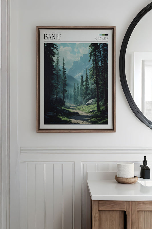 BANFF, Mixed Media auf gespannter Leinwand