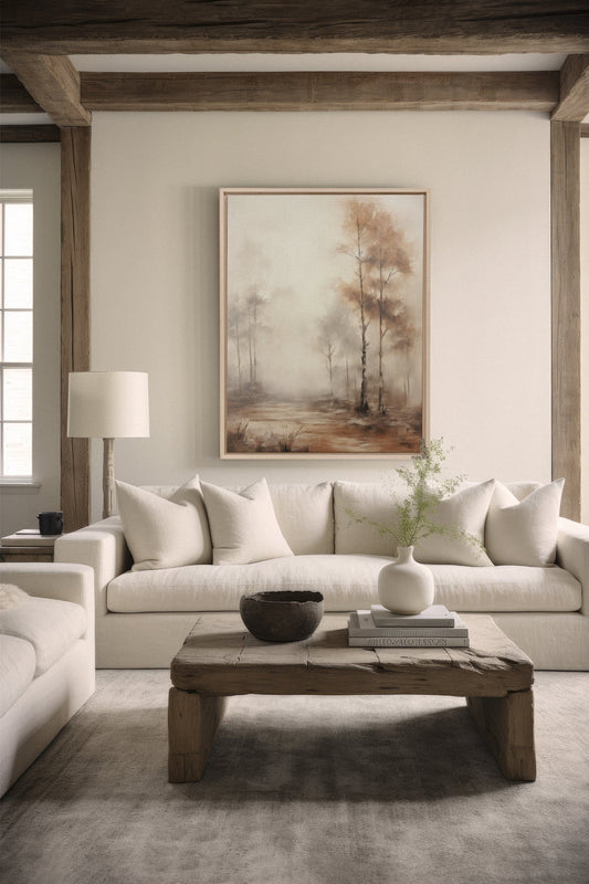 RÄTSELHAFTER WALD, Kunstwerk auf gespannter Leinwand