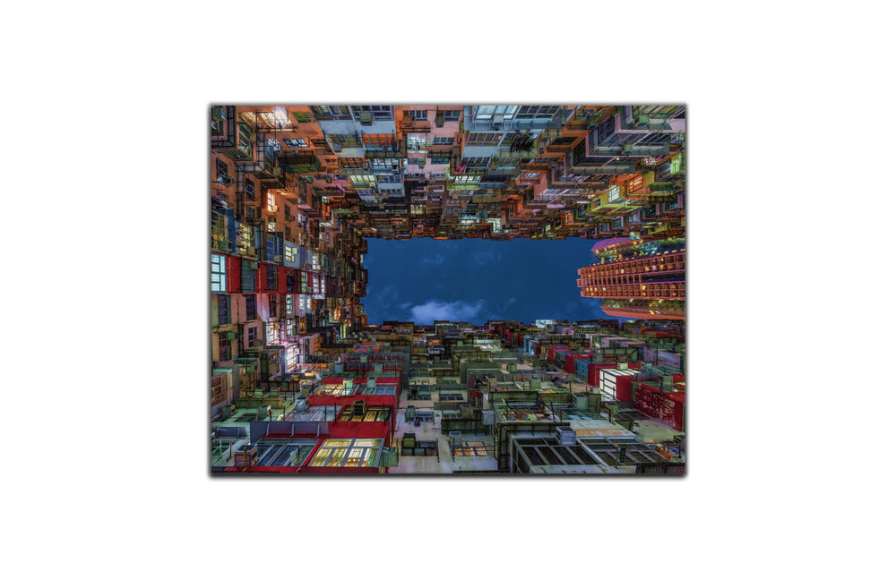 Metalldruck -Uplift Hong Kong- Wandkunst