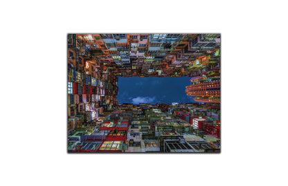 Metalldruck -Uplift Hong Kong- Wandkunst