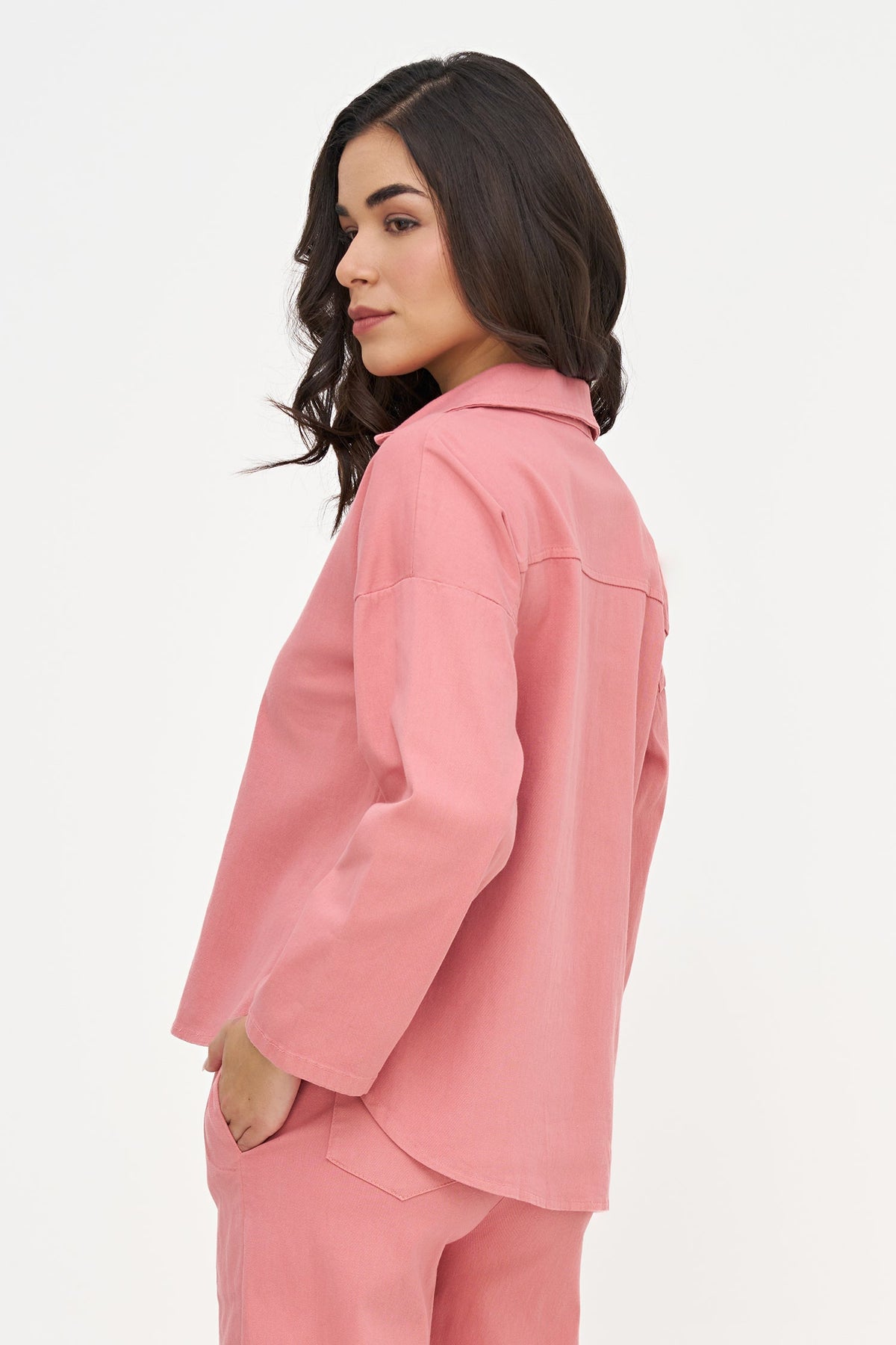 Women's Collared V-Neck Tunic