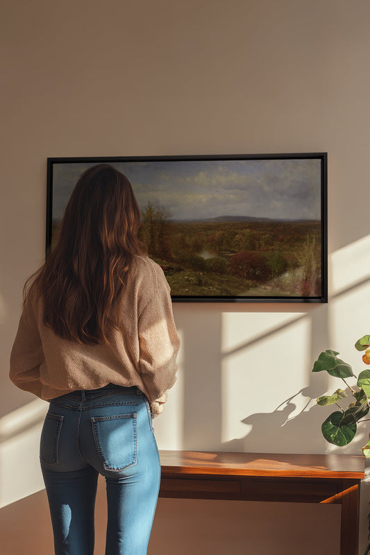 LEUCHTENDE LANDSCHAFT, Werk auf gespannter Leinwand