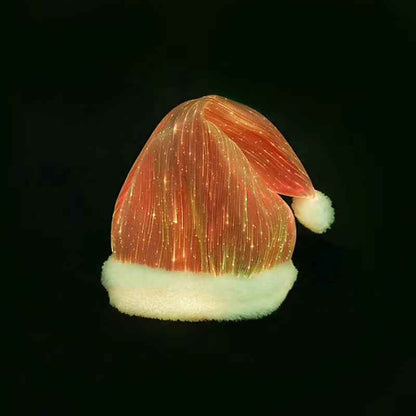 LED Glowing Christmas Hat - Colorful Light-Up Holiday Party Hat