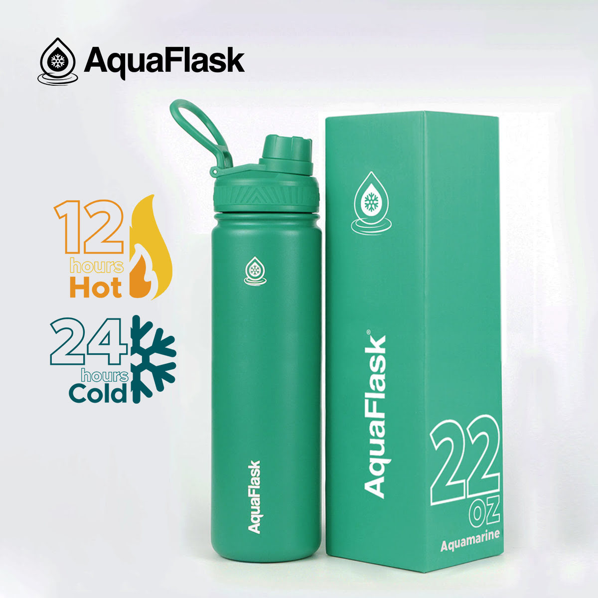 AquaFlask Original Vakuumisolierte Trinkflaschen 650ml (22oz)