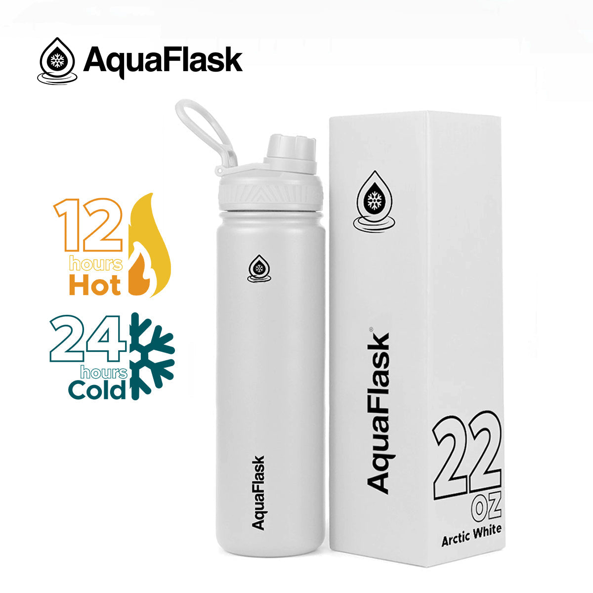 AquaFlask Original Vakuumisolierte Trinkflaschen 650ml (22oz)