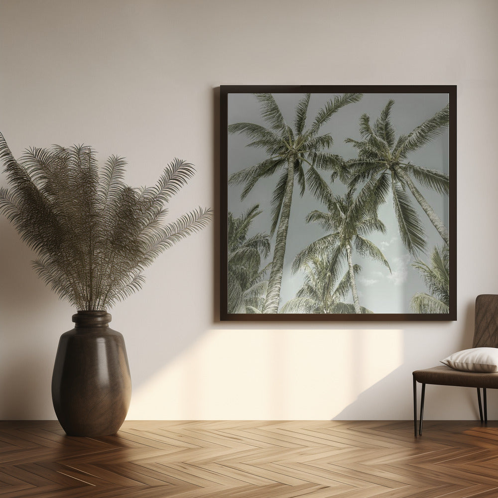 Wandkunst Liebliche Vintage-Palmen