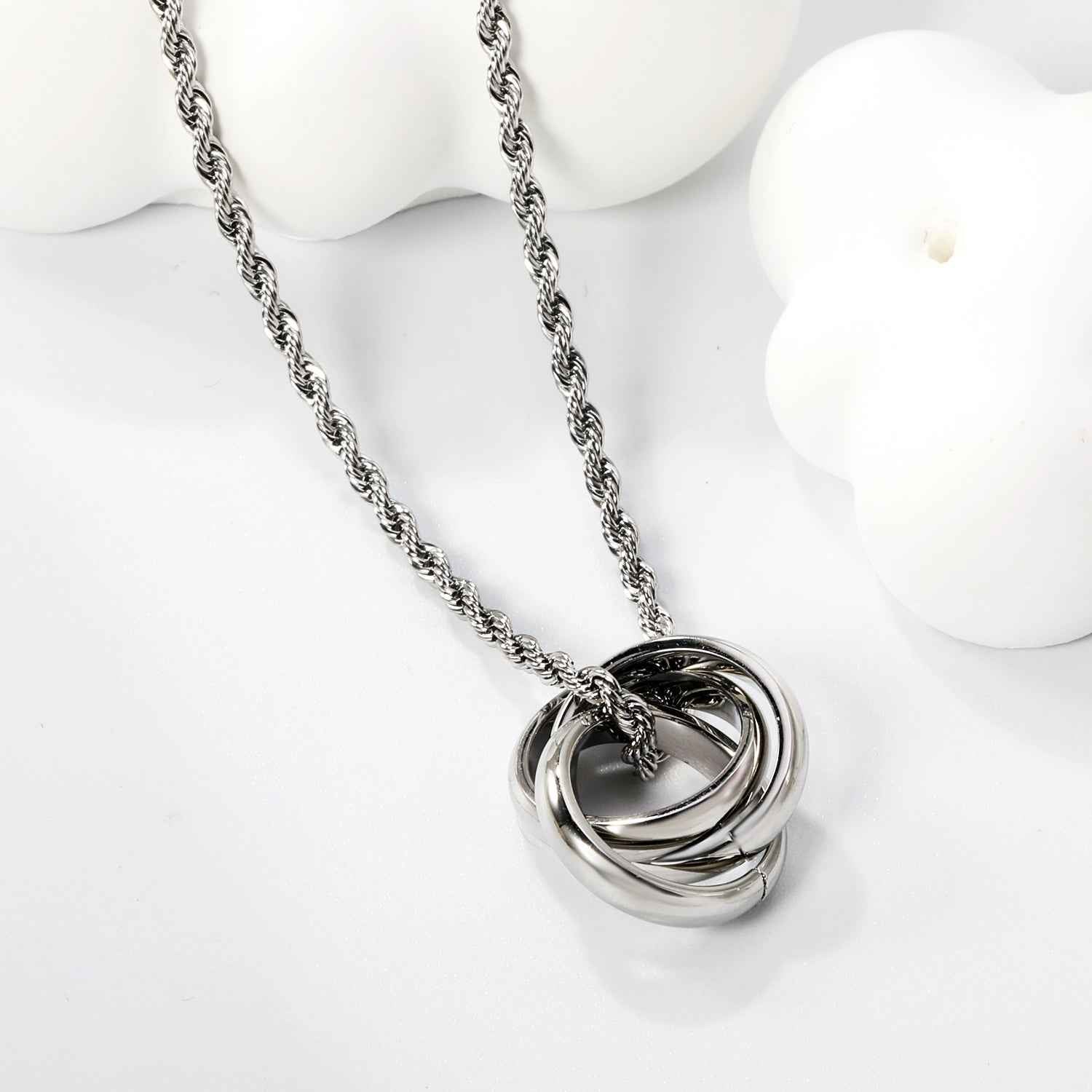 Twisted Mill Pendant Necklace