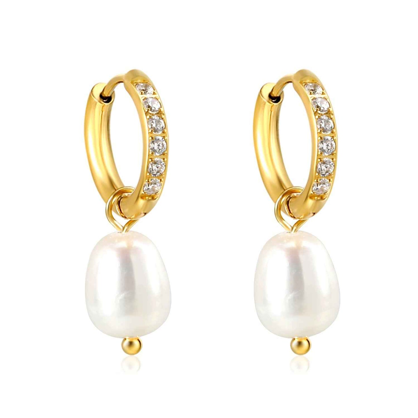 Pearl And Diamond Harmony Earrings