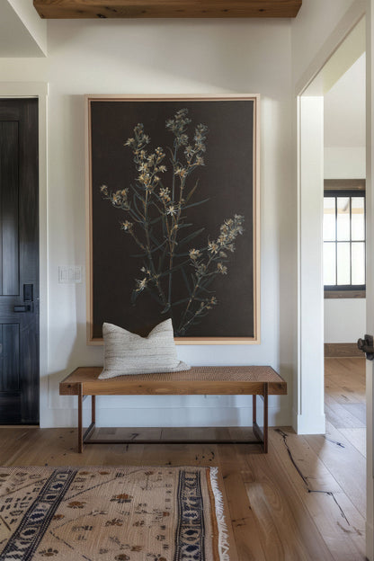 FLEUR D'ARGENT, Oeuvre sur toile étirée