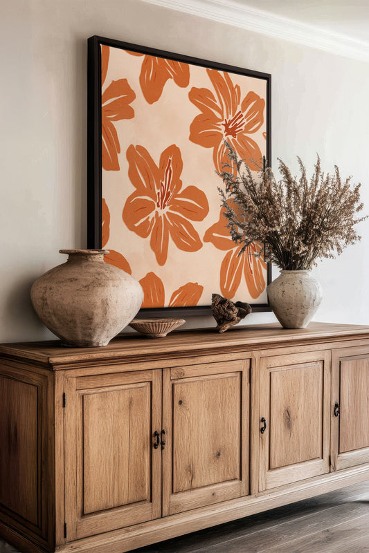 RAYON FLORAL, Werk auf gespannter Leinwand