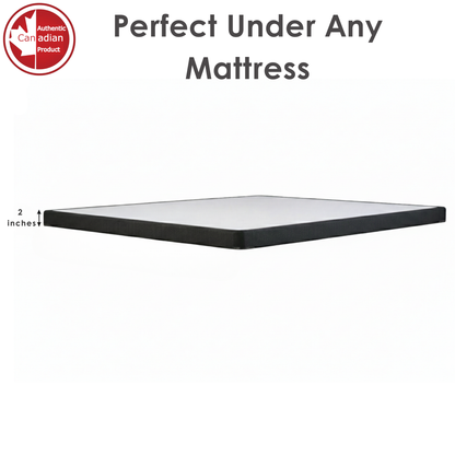 UltraFlex® Premium Massivholz Boxspring Matratzenunterfederung 2" Niedrigprofil - Twin, Double, Queen, King | Premium Hochleistungs-Matratzenbasis, keine Montage erforderlich, kompatibel mit allen Matratzentypen - Hergestellt in Kanada