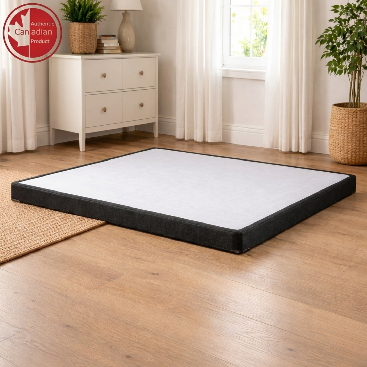 UltraFlex® Premium Massivholz Boxspring Matratzenunterfederung 2" Niedrigprofil - Twin, Double, Queen, King | Premium Hochleistungs-Matratzenbasis, keine Montage erforderlich, kompatibel mit allen Matratzentypen - Hergestellt in Kanada