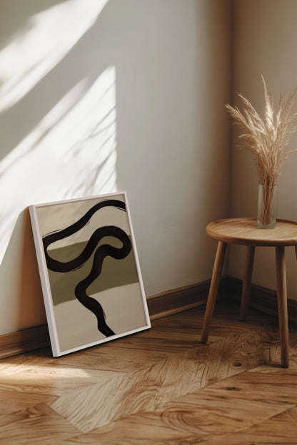 SPUR DER ZEIT, Werk auf gespannter Leinwand
