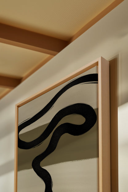SPUR DER ZEIT, Werk auf gespannter Leinwand