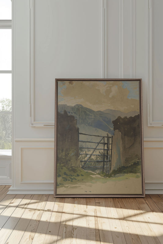 GATE TO THE HILLS, Stretched canvas artwork