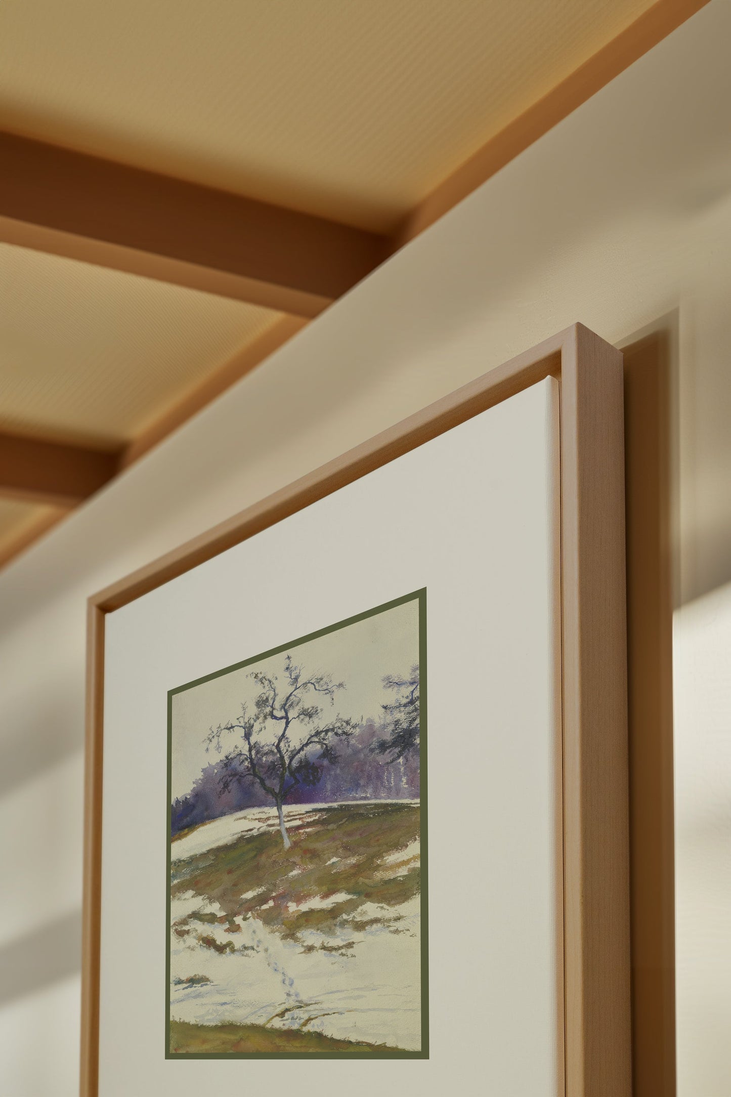 SAISONALE ÜBERBLEIBSEL, Werk auf gespannter Leinwand