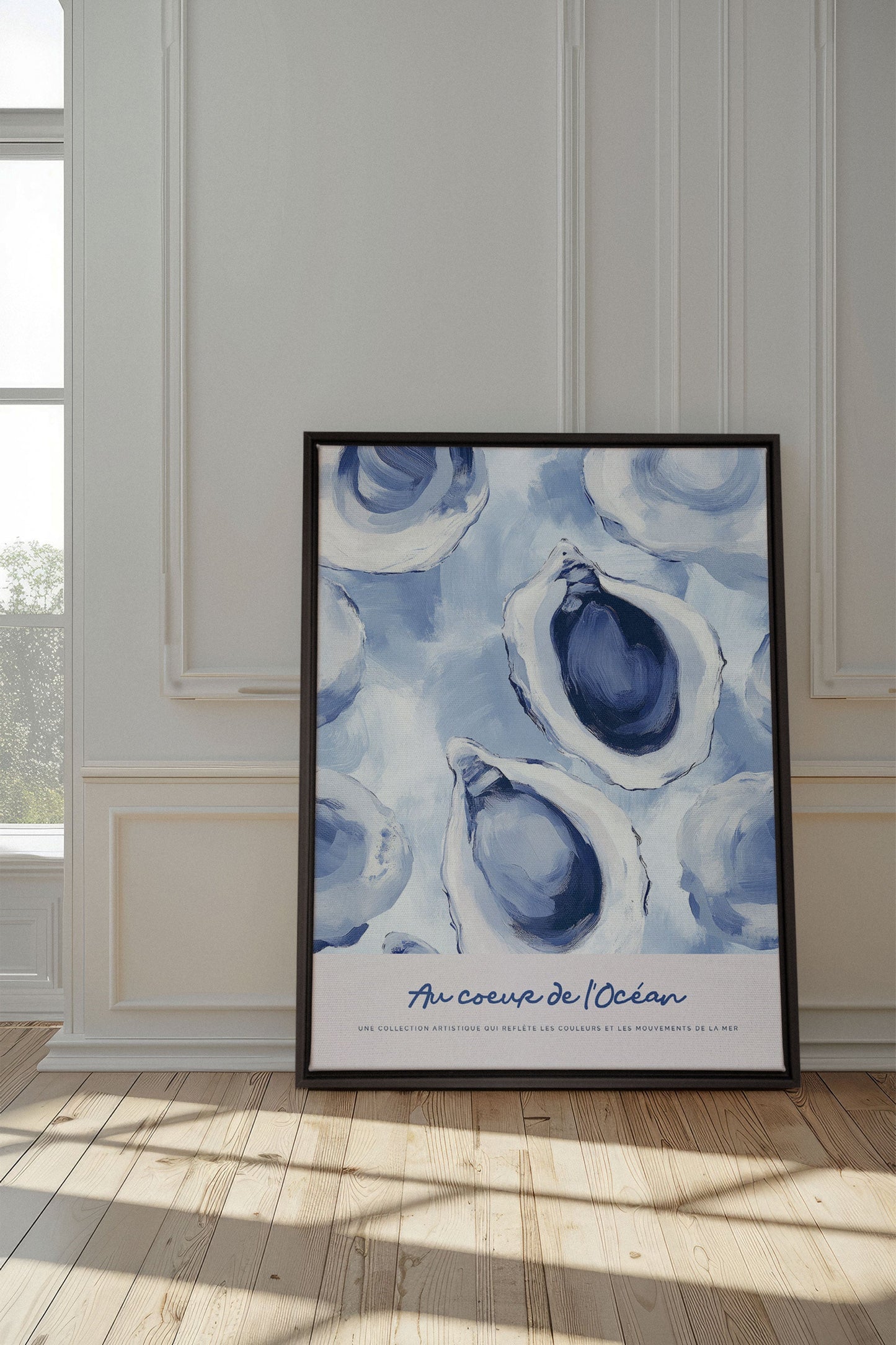 IM HERZEN DES OZEANS I, Kunstwerk auf gespannter Leinwand