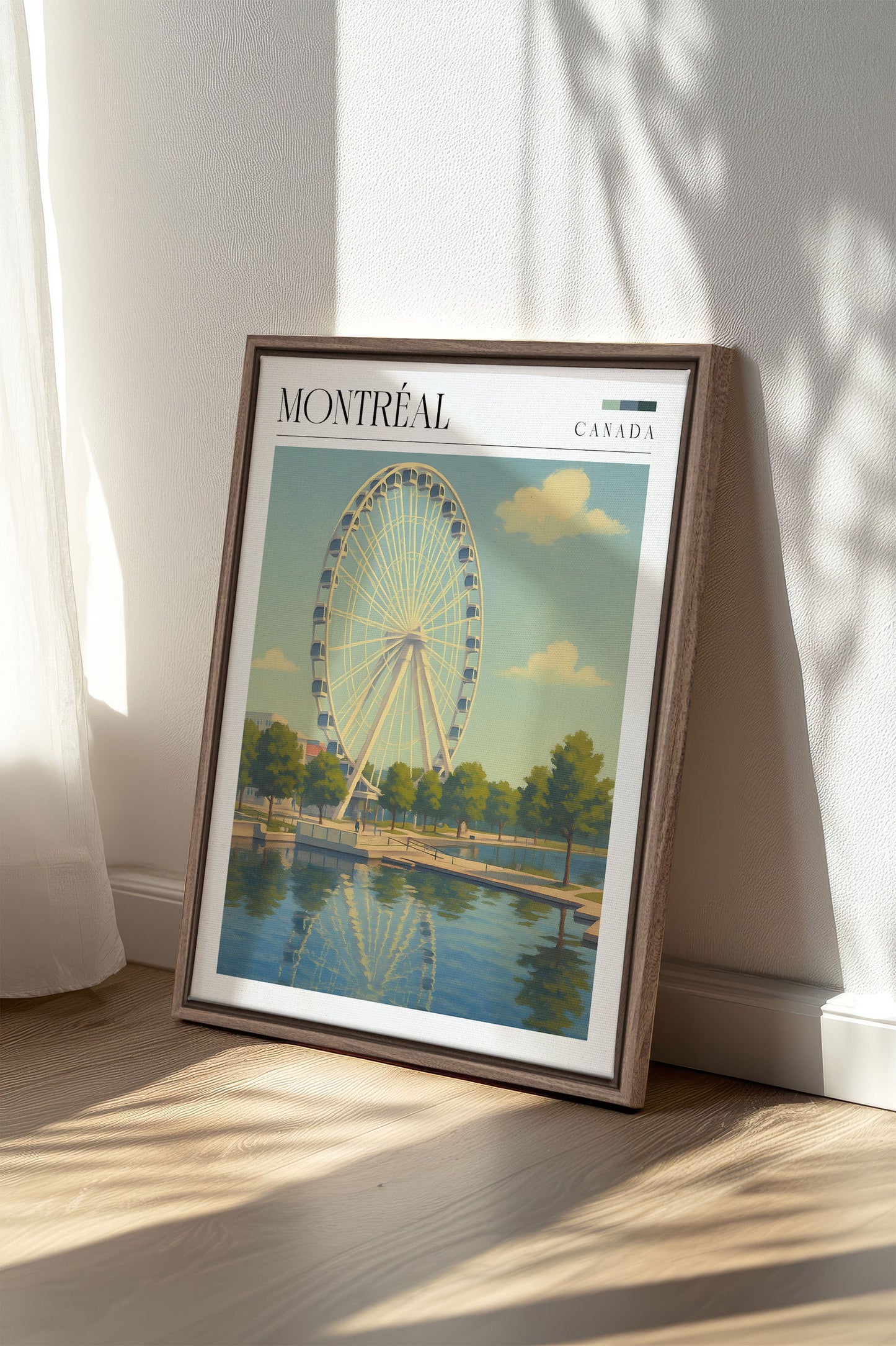MONTRÉAL, Werk auf gespannter Leinwand
