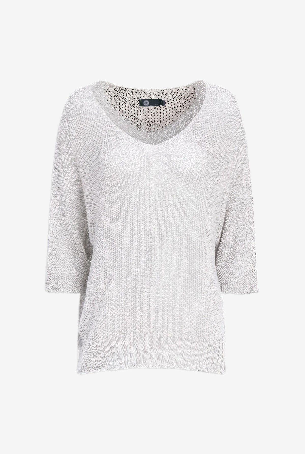 Women's Oversized Knit V-Neck Sweater