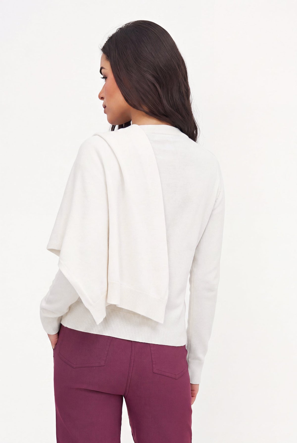 Women's Fine Knit Crew Neck Sweater