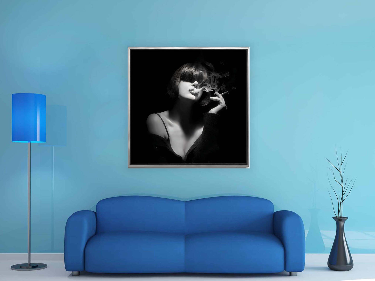 Wandbild-Mystery Smoker-Wanddekoration